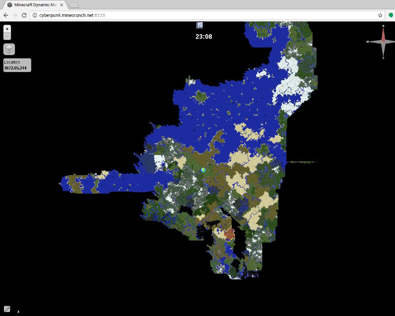 A screenshot of jQuery DynMap Plugin